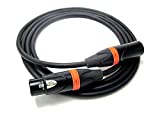 XLR 6ft Cable - Reliable, High Performance from Vitrius Cables - 3-pin Connectors, Male to Female - Low Noise OFC Conduct